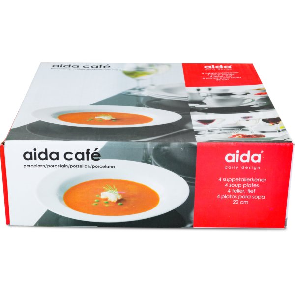 Aida Café Dyb Tallerken, 22 cm