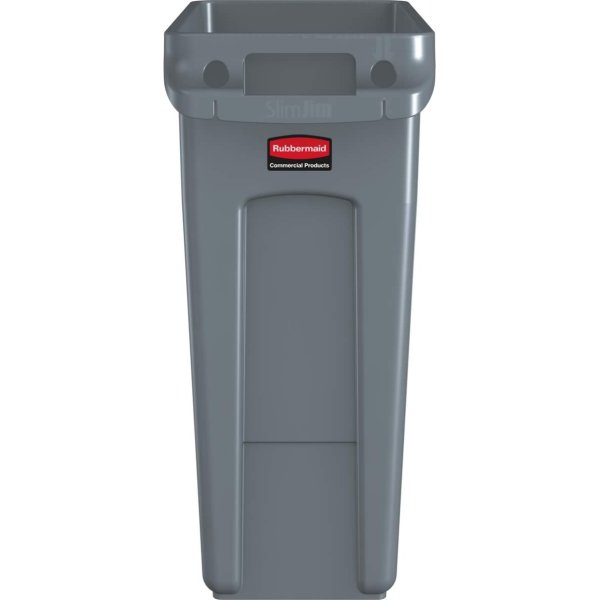 Rubbermaid Slim Jim affaldsbeholder, 60 liter, Grå