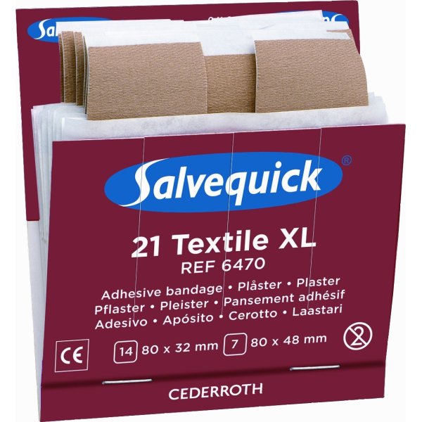 Salvequick Plaster | Textile | XL | 21 plastre
