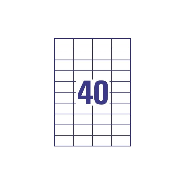 Europe E100 Etiket | 52x30 mm | 4000 stk.