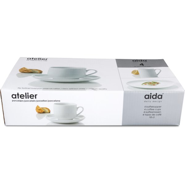 Aida Atelier Super White Kop m. underkop,18 cl