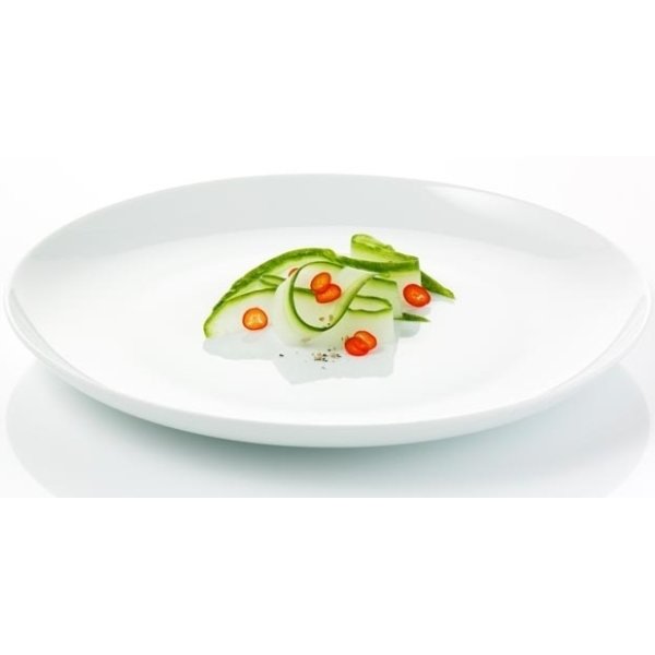 Aida Atelier Super White Middagstallerken, 25 cm