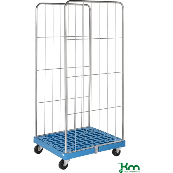 Rullecontainer med plastbund - 2 sider