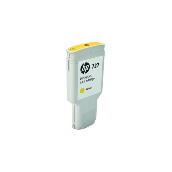 HP no 727 DesignJet blækpatron, 300ml, gul