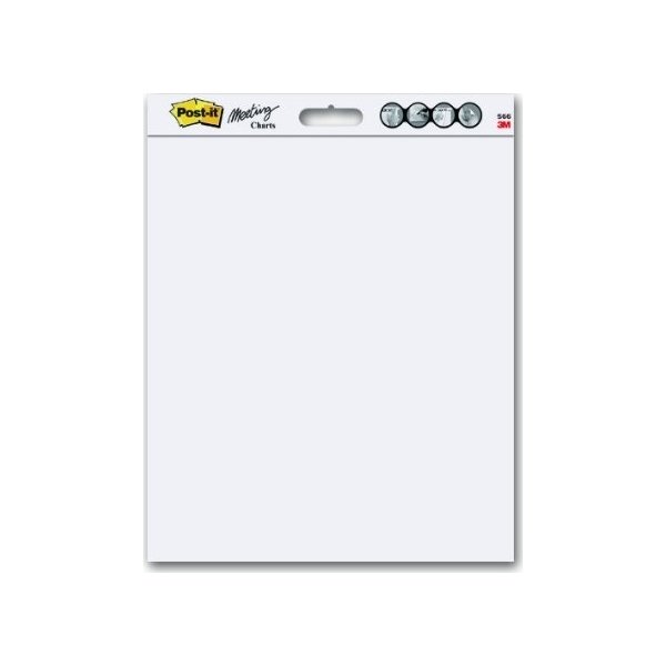 Post-it Flipoverpapir WallPad, 51x61 cm, 2 blokke