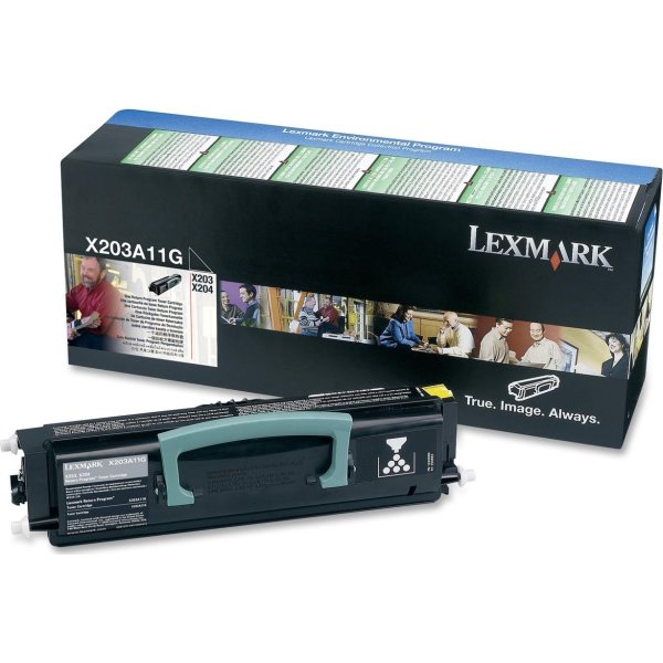 Lexmark X203A11G lasertoner, sort, 2500s