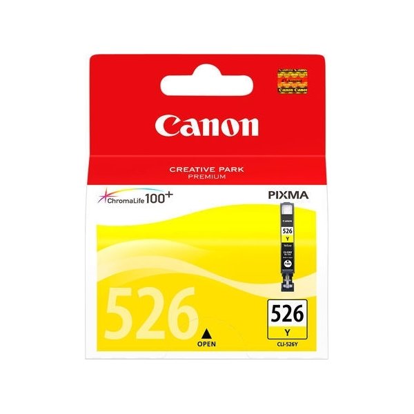 Canon CLI-526Y blækpatron, gul, 500s