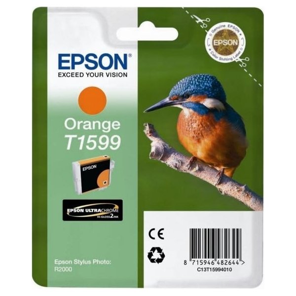 Epson T1599 blækpatron, orange, 17 ml