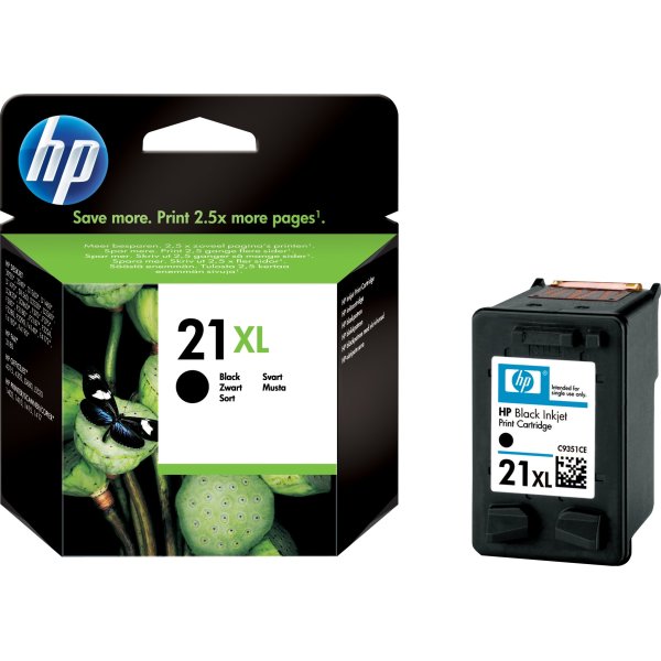 HP nr.21XL/C9351CE blækpatron, sort, 475s