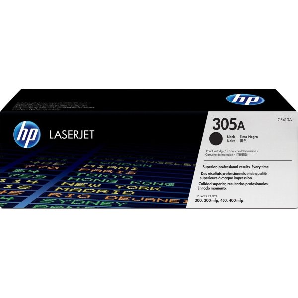 HP no 305A CE410A lasertoner, sort, 2200s