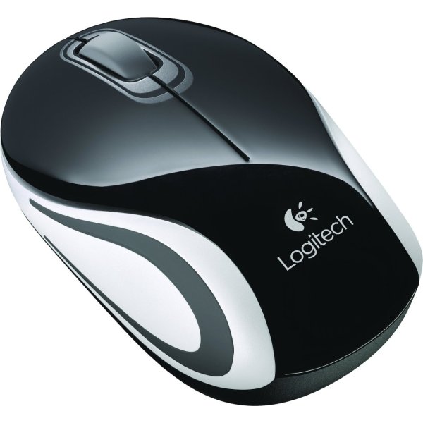 Logitech Wireless Mini Mouse M187, sort