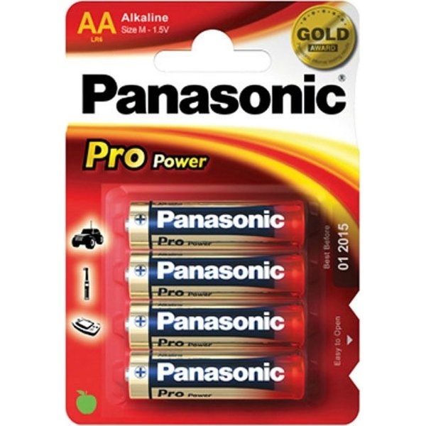 Panasonic str. AA Pro Power Gold batteri, 4stk