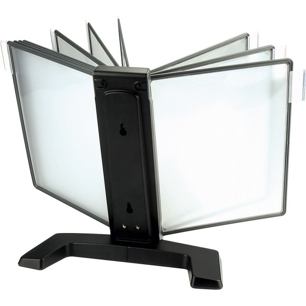 Infocenter bordmodel A4 med 20 lommer, sort