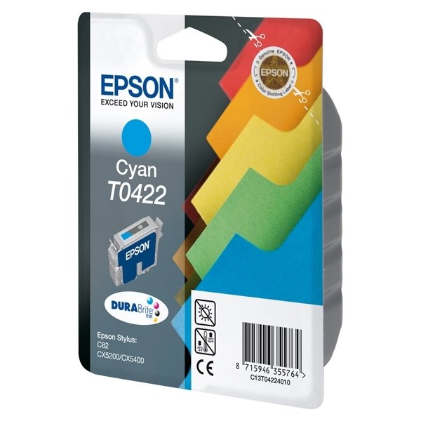Epson nr.T042/C13T04224010 blækpatron, blå, 420s