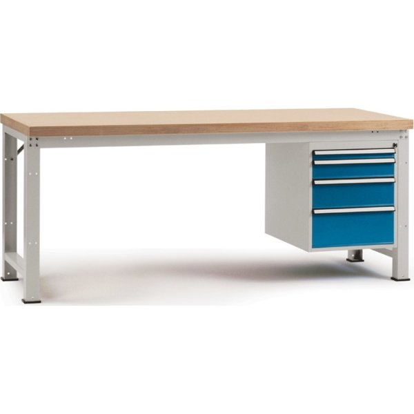 Manuflex prof arb.bord,175x70,Multiplex,Grå,Grund