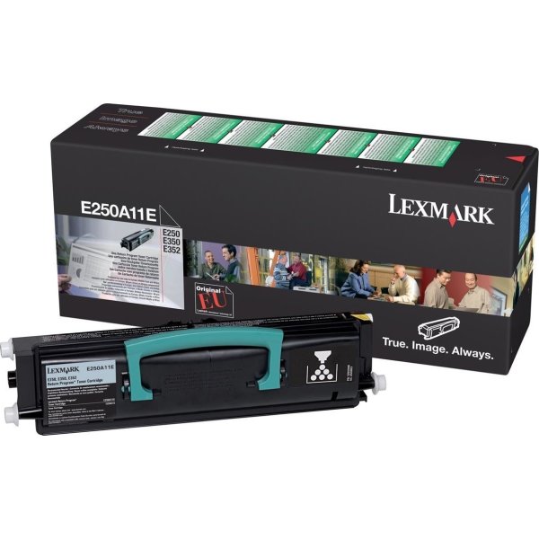 Lexmark 0E250A11E lasertoner, sort, 3500s