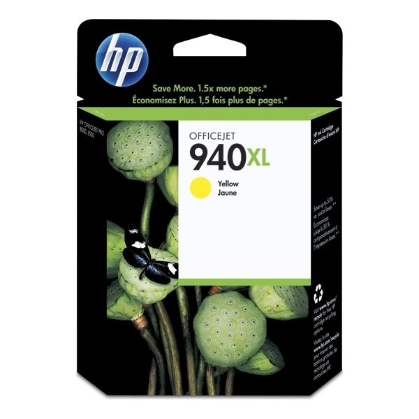 HP nr.940XL/C4909AE blækpatron, gul, 1400s