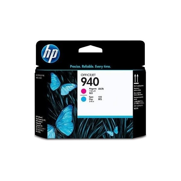 HP nr.940/C4901A printhoved, blå+rød