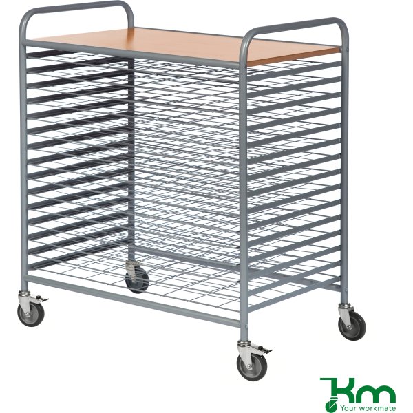Tørrevogn - 15 hylder, 950x600x1120, 100 kg