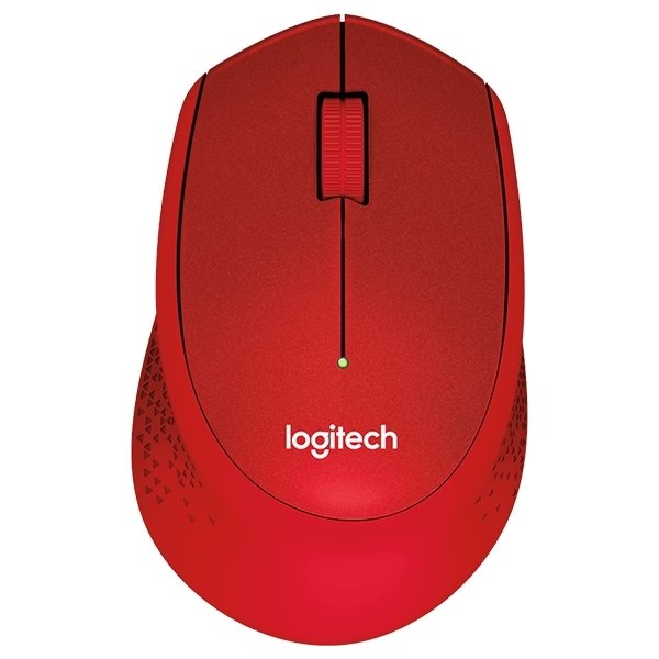 Logitech M330 Silent Plus mus, rød