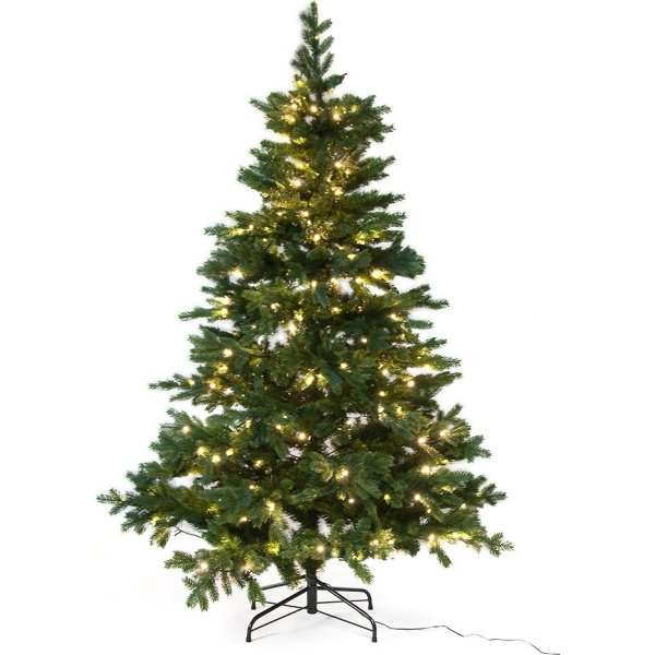 Juletræ LUX inkl. LED lys - 180 cm, Grøn