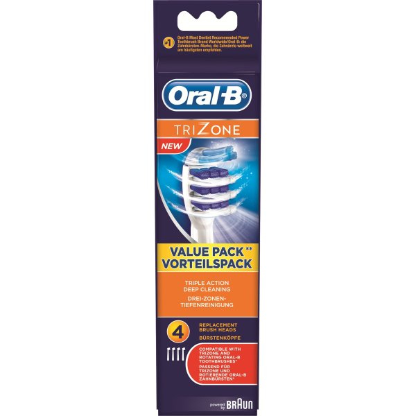 Oral-B TriZone elektriske børstehoveder 4 stk