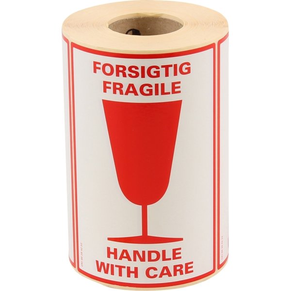 Etiket | Forsigtig | 500 stk.