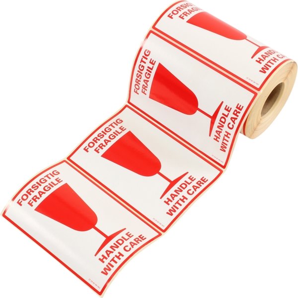 Etiket | Forsigtig | 500 stk.