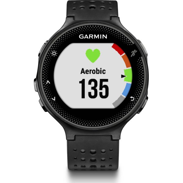 Garmin Forerunner 235, pulsur, sort/grå