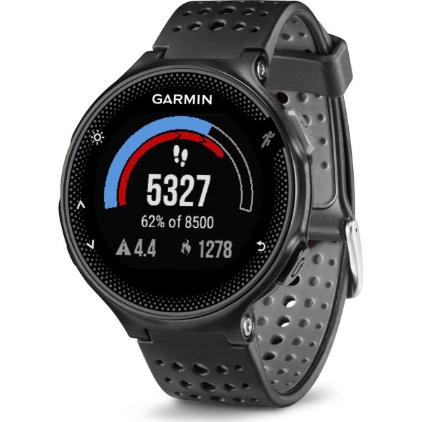 Garmin Forerunner 235, pulsur, sort/grå