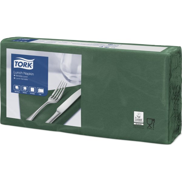 Tork Frokostservietter, 2-lags, grøn, 200 stk.