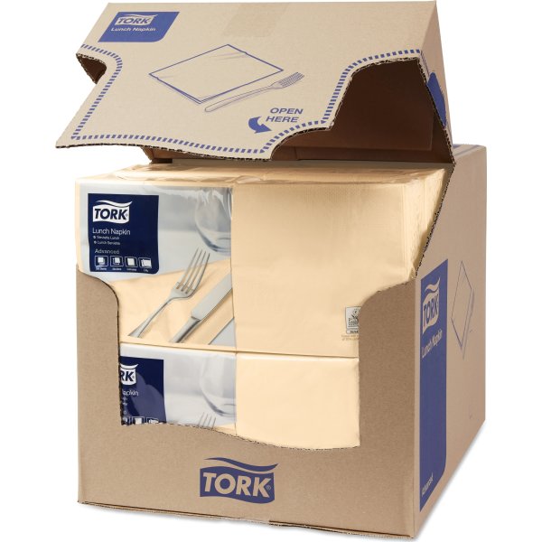 Tork Frokostservietter, 2-lags, sand, 200 stk.