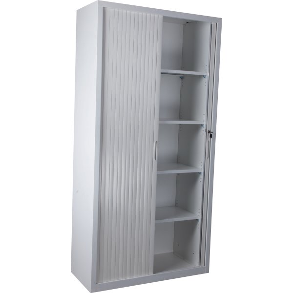 Jalousiskab 1990x1000x435 mm, Stål, Hvid
