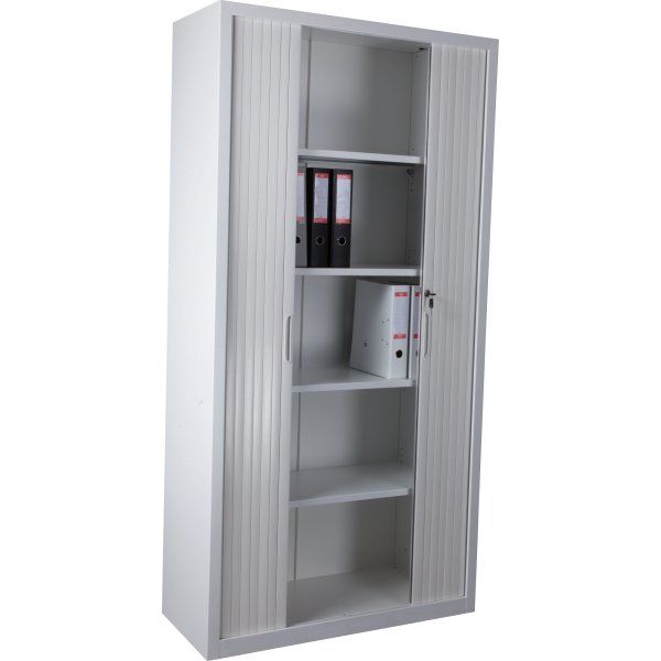 Jalousiskab 1990x1000x435 mm, Stål, Hvid