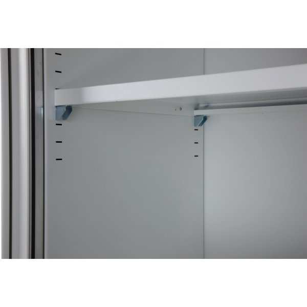 Jalousiskab 1990x1000x435 mm, Stål, Hvid