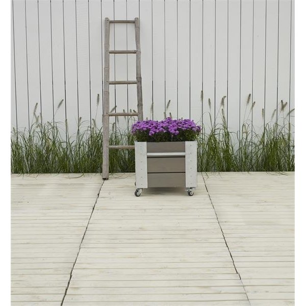 Plus Cubic Blomsterkasse 46x50x45, Gråbrun