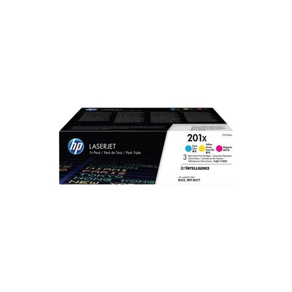 HP no 201X CF253XM lasertoner CMY, 2300s, 3-pak