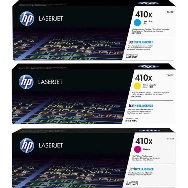 HP no 410X CF252XM lasertoner CMY, 5000s, 3-pak