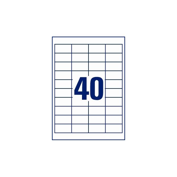 Europe E100 Etiket | 48,5x25,4 mm | 4000 stk.