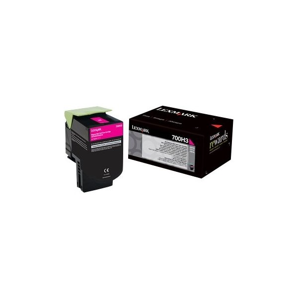 Lexmark 70C0H30 Lasertoner, rød, 3000s