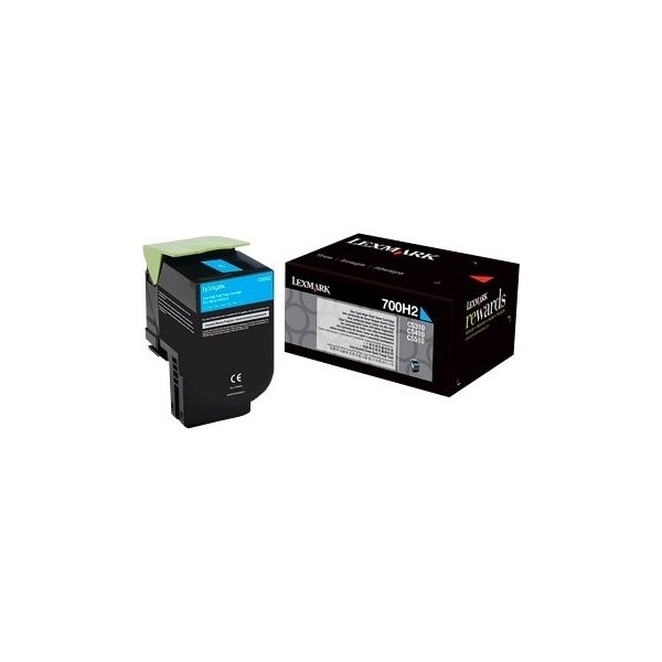 Lexmark 70C0H20 Lasertoner, blå, 3000s