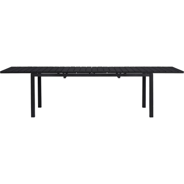 William havebord i sort B95 x L200/250/300 cm