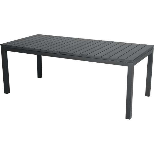 William havebord i sort B95 x L200/250/300 cm