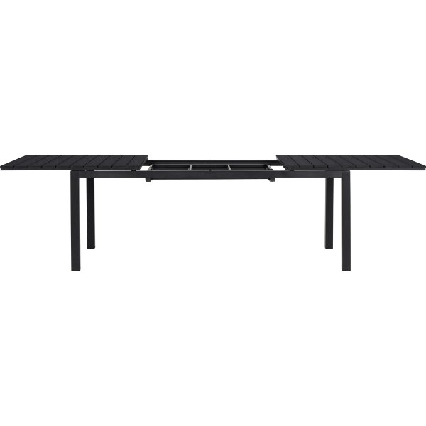 William havebord i sort B95 x L200/250/300 cm