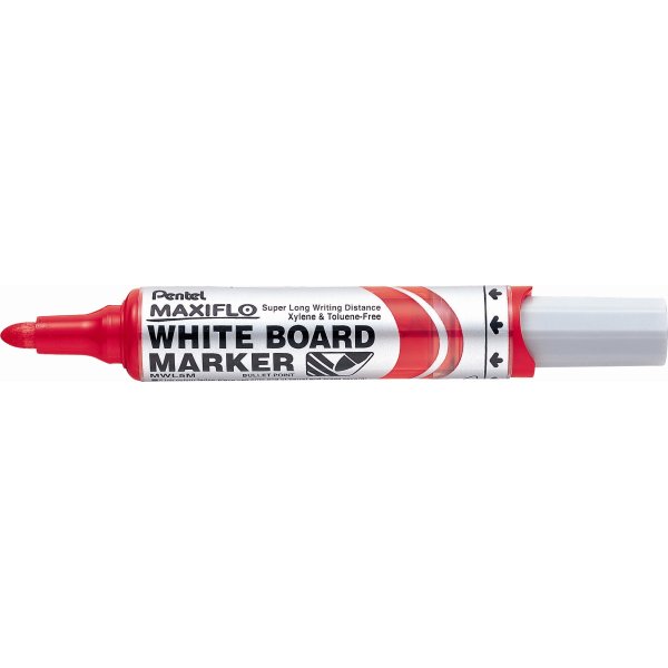 Pentel Maxiflo whiteboard marker, rød