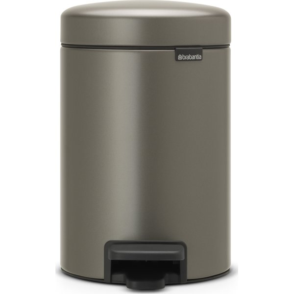 Brabantia NewIcon Pedalspand | 3 L | Platin