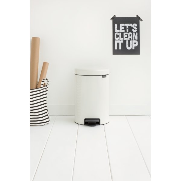 Brabantia NewIcon Pedalspand | 12 L | Hvid