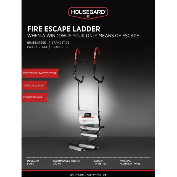Housegard Brandstige | 4,5 m