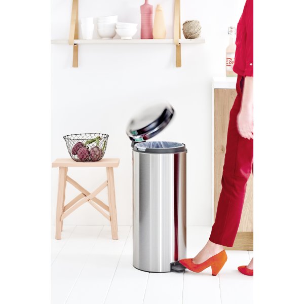 Brabantia NewIcon Pedalspand | 30 L | Mat stål FPP