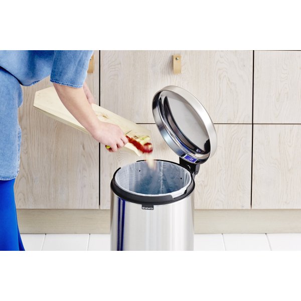 Brabantia NewIcon Pedalspand | 20 L | Mat sort